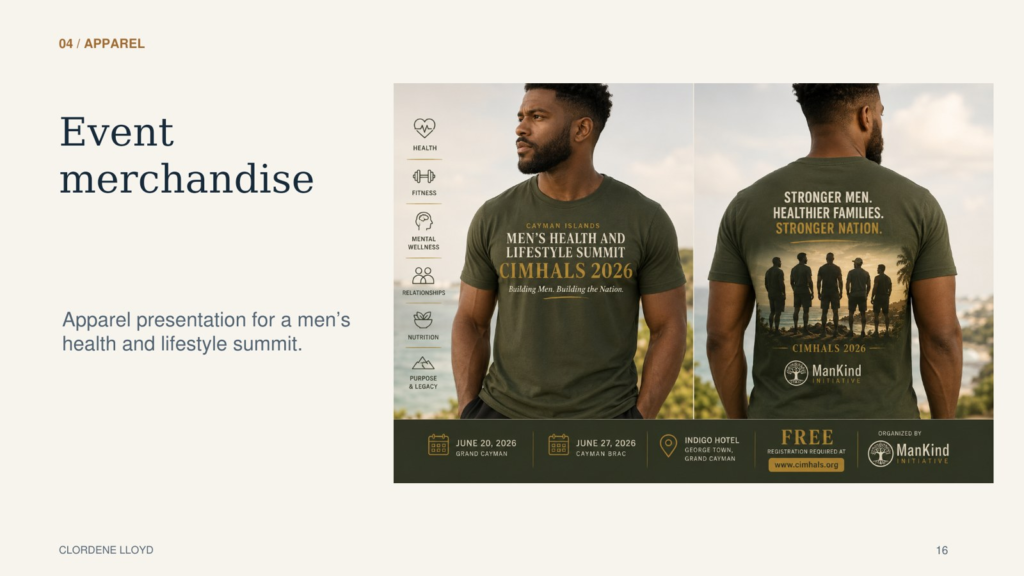 Event merchandise apparel