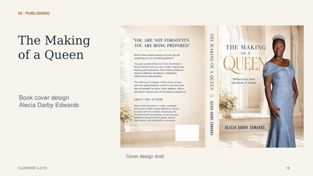 The Making of a Queen book cover design