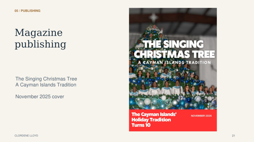 The Singing Christmas Tree magazine cover